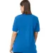 Gildan 85800 Unisex Midweight Double Pique Polo in Royal back view