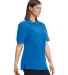 Gildan 85800 Unisex Midweight Double Pique Polo in Royal side view