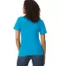 Gildan 64800L Ladies' Softstyle Double Pique Polo in Sapphire back view
