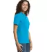 Gildan 64800L Ladies' Softstyle Double Pique Polo in Sapphire side view