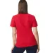 Gildan 64800L Ladies' Softstyle Double Pique Polo in Red back view