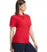 Gildan 64800L Ladies' Softstyle Double Pique Polo in Red side view