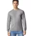 Gildan 67400 Unisex Softstyle CVC Long Sleeve T-Sh in Cement front view