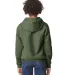 Gildan SF500B Youth Softstyle Midweight Fleece Hoo in Military green back view