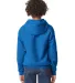 Gildan SF500B Youth Softstyle Midweight Fleece Hoo in Royal back view