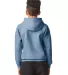Gildan SF500B Youth Softstyle Midweight Fleece Hoo in Stone blue back view