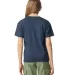 Gildan 67000B Youth Softstyle CVC T-Shirt in Navy mist back view