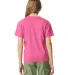 Gildan 67000B Youth Softstyle CVC T-Shirt in Pink lemnde mist back view