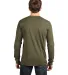 Next Level Apparel 6211 Unisex CVC Long-Sleeve T-S in Military green back view