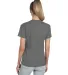 Next Level Apparel 6600 Ladies' Relaxed CVC T-Shir in Dark hthr gray back view