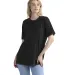 Next Level Apparel 3600SW Unisex Soft Wash T-Shirt in Washed black front view