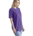 Next Level Apparel 3600SW Unisex Soft Wash T-Shirt in Wsh purple rush side view