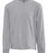 Next Level Apparel 3311 Youth Cotton Long Sleeve T in Heather gray front view