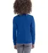Next Level Apparel 3311 Youth Cotton Long Sleeve T in Royal back view