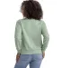 Next Level Apparel 9084 Ladies' Laguna Sueded Swea in Stonewash green back view