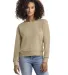 Next Level Apparel 9084 Ladies' Laguna Sueded Swea in Tan front view