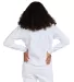 US Blanks US2212 Unisex Organic Cotton Sweatshirt in White back view