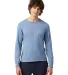 Champion Clothing CD200 Unisex Long-Sleeve Garment in Saltwater front view