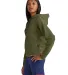 Champion Clothing CHP100 Ladies' Gameday Hooded Sw in Fresh olive side view