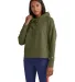 Champion Clothing CHP100 Ladies' Gameday Hooded Sw in Fresh olive front view