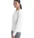 Champion Clothing CHP140 Ladies' Cutout Long Sleev in White side view