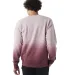 Champion Clothing CD400D Unisex Dip Dye Crew in Maroon ombre back view