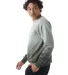 Champion Clothing CD400D Unisex Dip Dye Crew in Army ombre side view