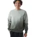 Champion Clothing CD400D Unisex Dip Dye Crew in Army ombre front view