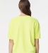 Comfort Colors 3023CL Ladies' Heavyweight Middie T in Neon lemon back view