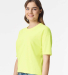 Comfort Colors 3023CL Ladies' Heavyweight Middie T in Neon lemon side view