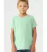 Bella + Canvas 3001Y Youth Jersey T-Shirt in Mint front view