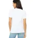 Bella + Canvas 6405 Ladies' Relaxed Jersey V-Neck  in White back view