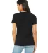 Bella + Canvas 6405 Ladies' Relaxed Jersey V-Neck  in Black back view