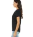 Bella + Canvas 6405 Ladies' Relaxed Jersey V-Neck  in Black side view