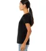 Bella + Canvas BC6405CVC Ladies' Relaxed Heather C in Solid blk blend side view