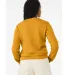 Bella + Canvas 7511 Ladies' Classic Pullover Crewn in Heather mustard back view