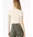 Bella + Canvas 1010 Ladies' Micro Ribbed Baby Tee in Sol natural blnd back view