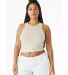 Bella + Canvas 1019 Ladies' Micro Ribbed Racerback in Sol natural blnd front view