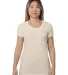 Bayside Apparel 9625 Ladies' 4.2 oz., Triblend T-S in Cream front view