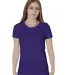 Bayside Apparel 5850 Ladies' Fine Jersey T-Shirt in Purple front view