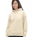 Bayside Apparel 7760BA Ladies' Hooded Pullover in Cream front view