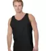 Bayside Apparel 9650 Unisex Tank in Black front view