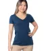 Bayside Apparel 5875 Ladies' Fine Jersey V-Neck T-Shirt Catalog catalog view