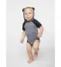 Rabbit Skins 4417 Infant Character Hooded Bodysuit in Gran hth/ vn smk front view