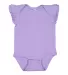 Rabbit Skins 4439 Infant Flutter Sleeve Bodysuit in Lavender front view