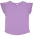 Rabbit Skins 3339 Toddler Flutter Sleeve T-Shirt in Lavender front view