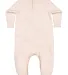 Rabbit Skins 4447 Infant Fleece One-Piece Bodysuit in Natural heather back view