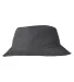 Big Accessories BA642 Lariat Bucket Hat in Charcoal front view