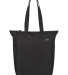 Gemline 100804 Renew Rpet Zipper Tote in Black front view