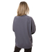 econscious EC5200 Unisex Motion Crewneck Sweatshir in Graphite back view